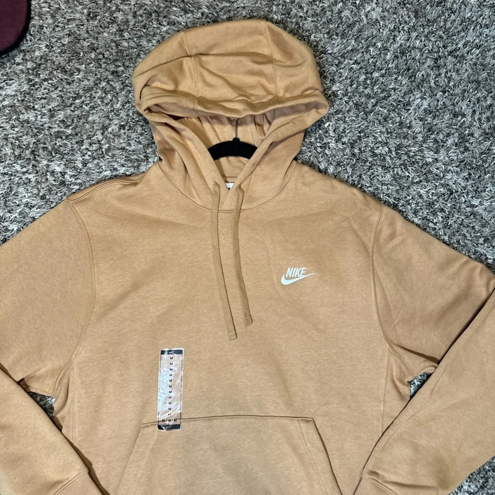 Nike Men's Camel Fleece Pullover‎ Hoodie BV2654-224 Size M NWT